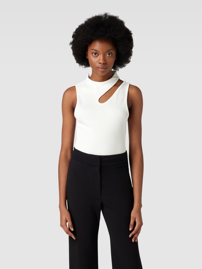 HUGO Top met cut-out, model 'Draca' Offwhite - 4