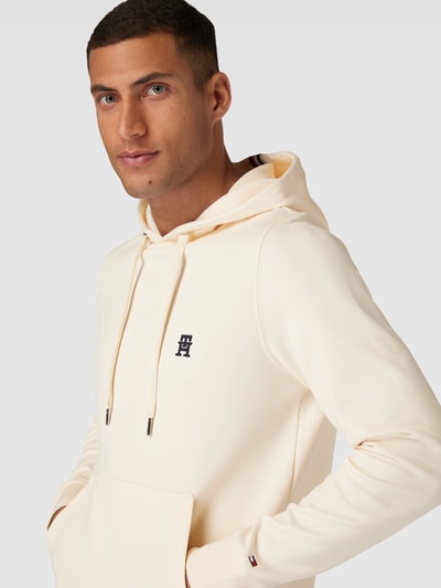 Tommy Hilfiger Hoodie met labelstitching, model 'MONOGRAM' Beige - 3