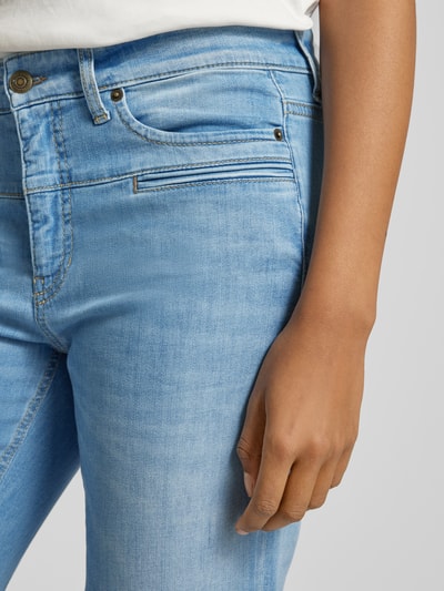 Cambio Regular fit jeans met paspelzakken, model 'PEARLIE' Blauw - 3