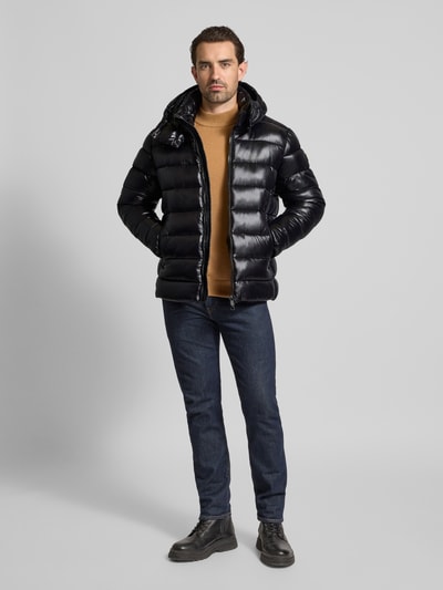 SAVE THE DUCK Steppjacke mit Zweiwege-Reißverschluss Modell 'FLORIAN' Black 1