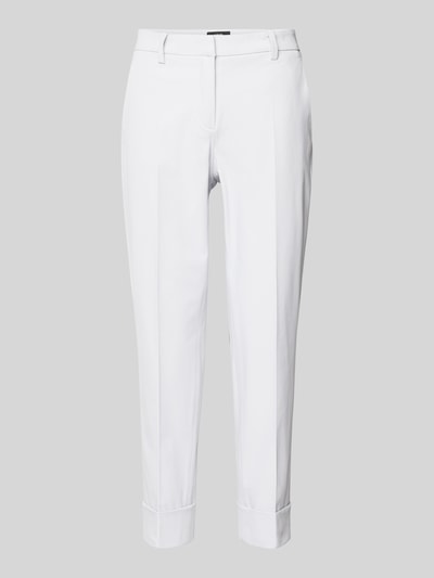 Cambio Regular fit stoffen broek met persplooien, model 'KRYSTAL' Bleu - 2