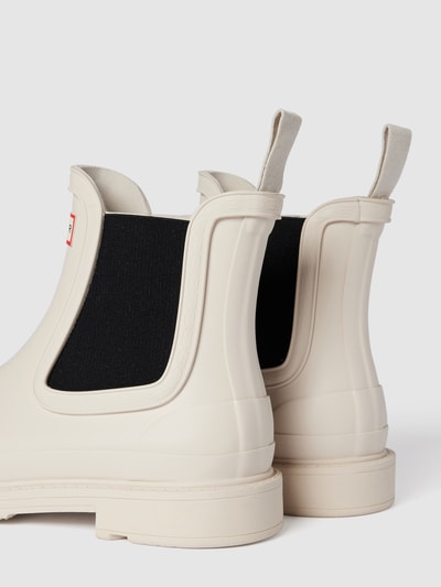 Hunter Chelsea Boots mit Label-Detail Weiß 3