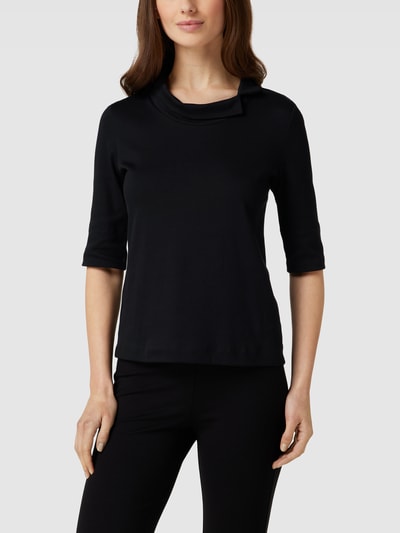 Marc Cain T-shirt met stretch Zwart - 4