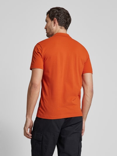 Napapijri Slim fit poloshirt met logostitching, model 'EAlIS' Oranje - 5