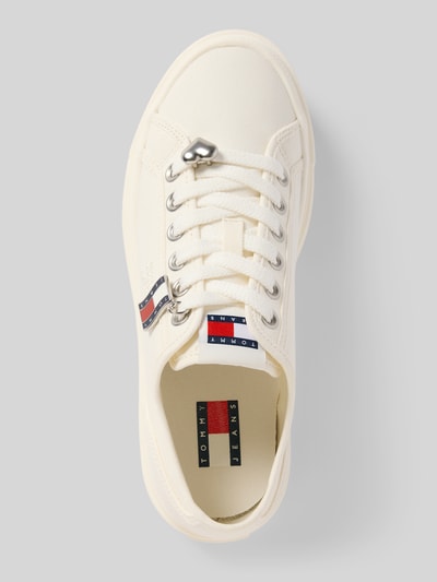 Tommy Jeans Sneakersy o niskim kroju z naturalnej skóry bydlęcej Écru 3