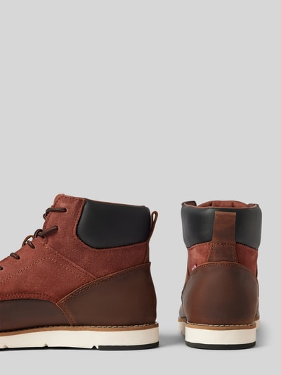 Levi’s® Acc. Boots van leer met labeldetail, model 'JAX' Hazelnoot - 2