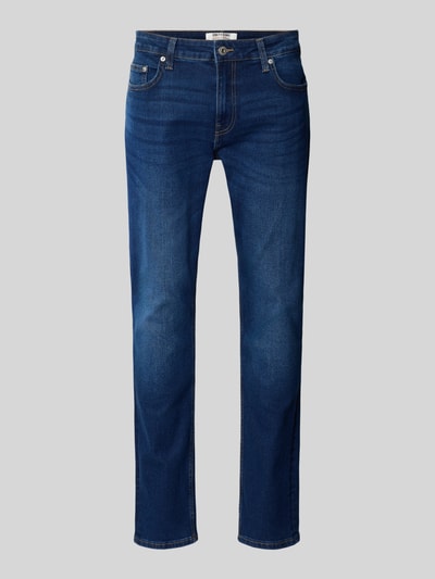 ONLY & SONS Slim Fit Jeans aus Baumwoll-Mix mit Viskose-Anteil Modell 'LOOM' Dunkelblau 2