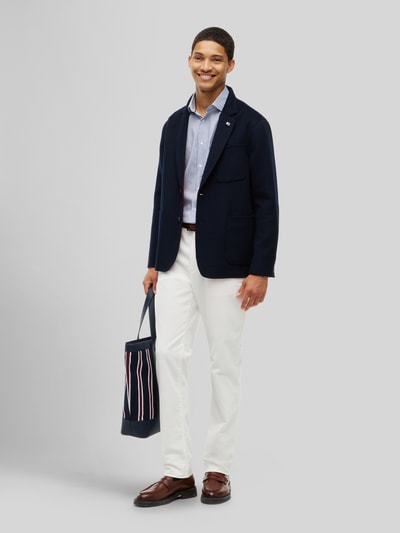 Tommy Hilfiger Slim Fit Businesshemd mit Logo-Stickerei Royal 1