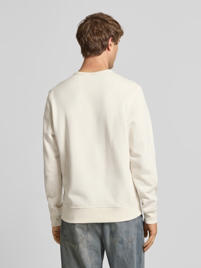 CHAMPION Sweatshirt mit Label-Stitching und Rundhalsausschnitt Offwhite 5