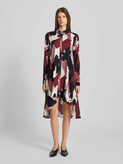 Apricot Sukienka koszulowa z krytą listwą guzikową Bordowy 4