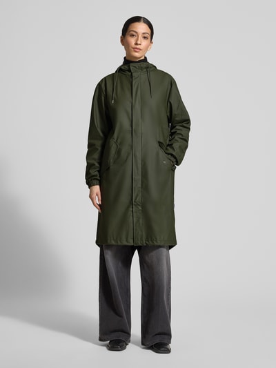 Rains Regular Fit Parker mit Kapuze Modell 'Fishtail' Khaki 4