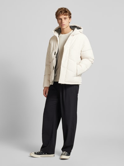 Jack & Jones Gewatteerd jack met opstaande kraag, model 'WORLD' Offwhite - 1