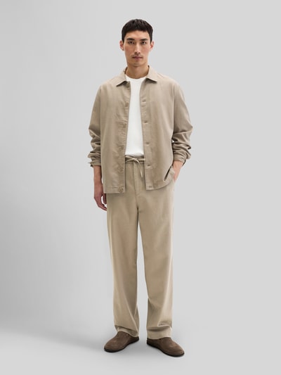 Marc O'Polo Regular Fit Overshirt mit seitlichen Eingrifftaschen Beige 1