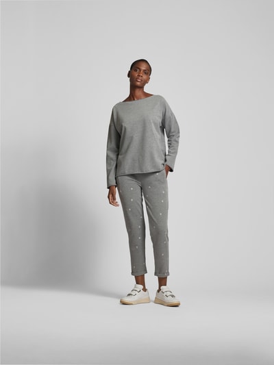 Juvia Sweatpants in melierter Optik Mittelgrau 1