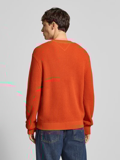 Tommy Jeans Regular fit gebreide pullover van zuiver katoen Oranje - 5