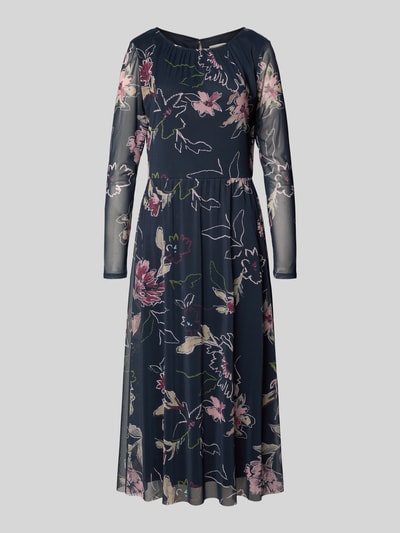 Tom Tailor Tailliertes Freizeitkleid aus Mesh Marine 2