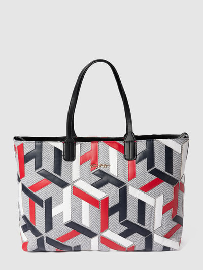 Tommy Hilfiger Shopper mit Allover-Logo-Muster Hellgrau 2