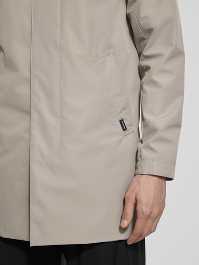 Matinique Kurzmantel mit verdeckter Knopfleiste Modell 'miles' Taupe 3
