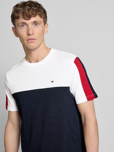 Tommy Hilfiger T-Shirt mit Logo-Stitching Weiss 3