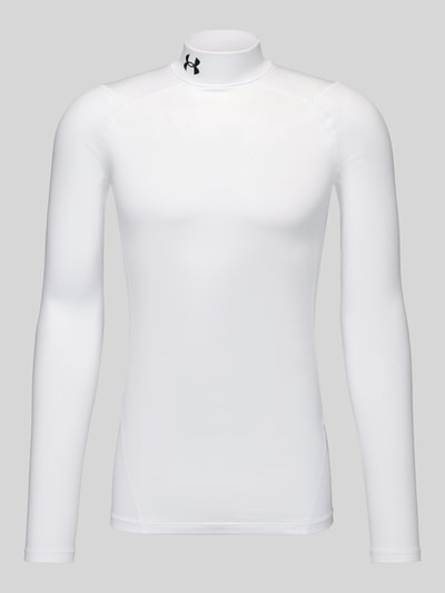 Under Armour Slim Fit Sport-Langarmshirt mit Logo-Stitching Weiss 2