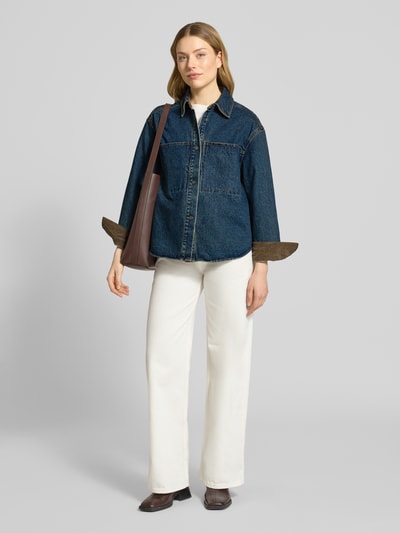 OPUS Jeanshemd im Used-Look Modell 'Jaspa' Jeansblau 1