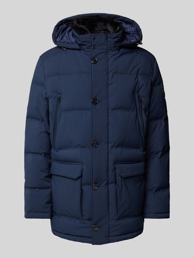 HECHTER PARIS Steppjacke mit Stehkragen und Pattentaschen Marine 1