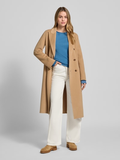 Christian Berg Woman Strickpullover mit U-Boot-Ausschnitt Rauchblau Melange 1