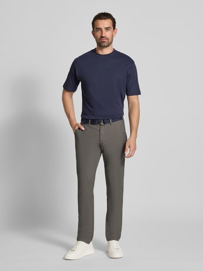 MCNEAL Slim fit chino met riem Camel - 1