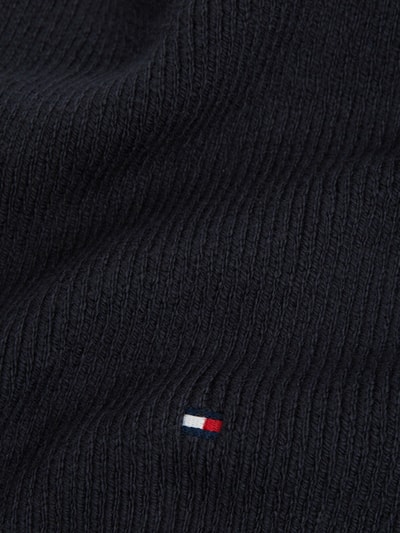 Tommy Hilfiger Schal aus Baumwoll-Mix mit Woll-Anteil Marine 2