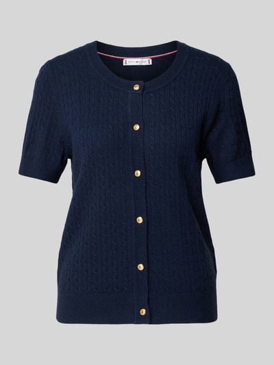 Tommy Hilfiger Wollcardigan mit  1/2-Arm Marine 2