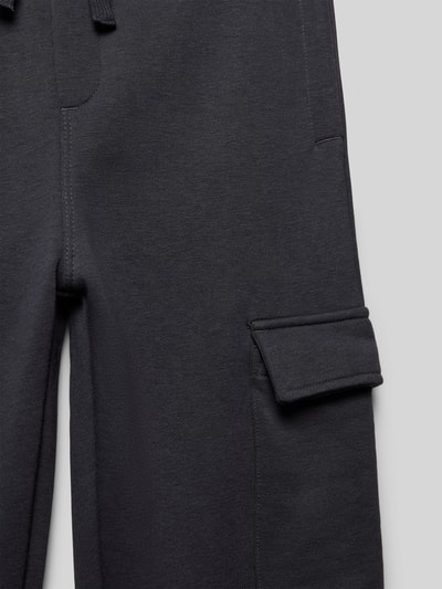 Tom Tailor Loose fit sweatpants met cargozak Grafiet - 2