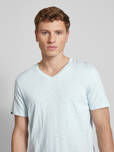 Superdry T-shirt met V-hals Lichtblauw - 3