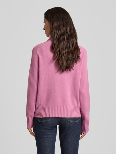 Fynch-Hatton Rollkragenpullover mit gerippten Abschlüssen Rose 5