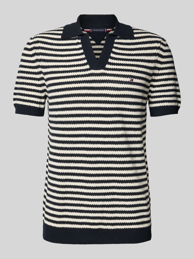 Tommy Hilfiger Regular Fit Poloshirt mit Strukturstrick Black 2