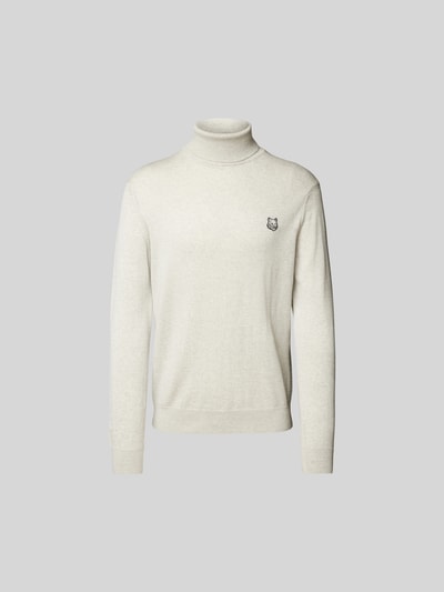 MAISON KITSUNE Sweatshirt mit Rollkragen Hellgrau Melange 2