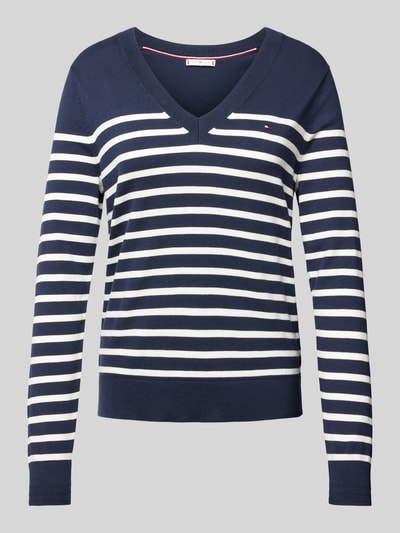 Tommy Hilfiger Strickpullover mit gerippten Abschlüssen Marine 2