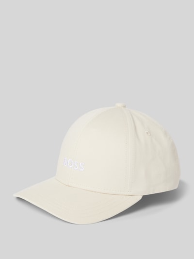 BOSS Basecap mit Label-Stitching Modell 'Zed' Beige 1