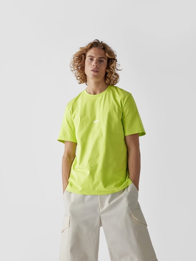 MSGM T-Shirt mit Brand-Print Apfelgrün 4