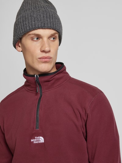 The North Face Sweter z polaru z kołnierzem model ‘GLACIER’ Śliwkowy 3