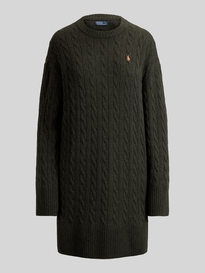 Polo Ralph Lauren Fließendes Freizeitkleid aus Woll-Kaschmir-Mix Oliv 2