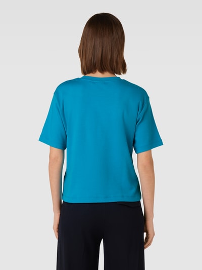 JAKE*S STUDIO WOMAN T-shirt in effen design Aquablauw - 5