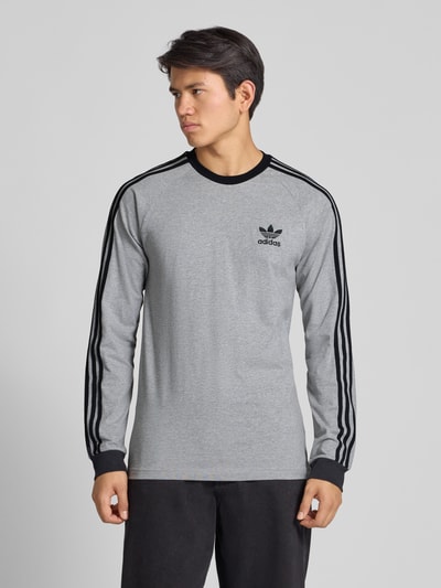 adidas Originals Shirt met lange mouwen en labelstitching Middengrijs - 4