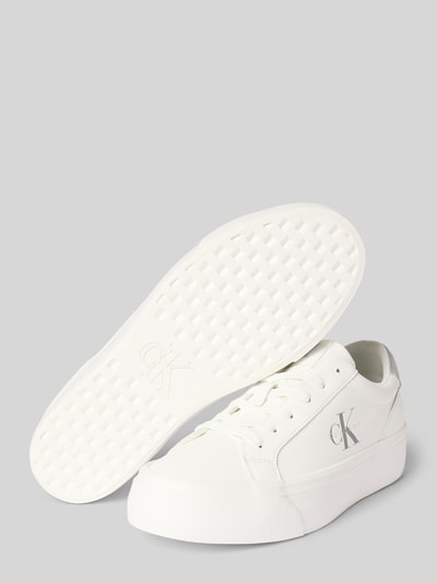 Calvin Klein Jeans Sneaker mit Label-Print Weiss 4