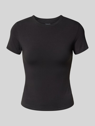 ORGANIC BASICS T-Shirt mit Rundhalsausschnitt Black 1