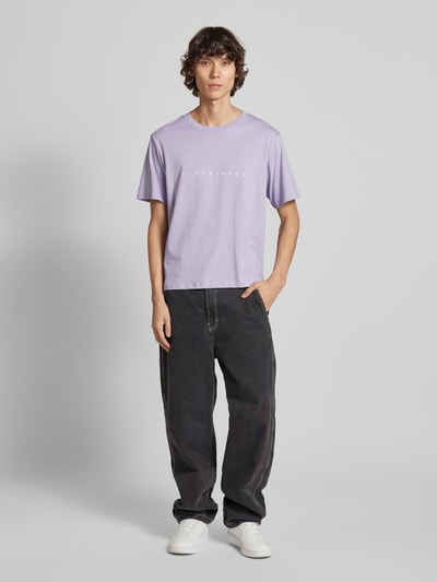 Jack & Jones T-Shirt mit Label-Print Modell 'STAR' Lavender 1