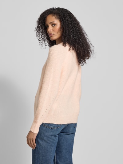 Selected Regular Fit Strickjacke aus Woll-Mix mit Alpaka-Anteil Modell 'LULU' Rosa 5
