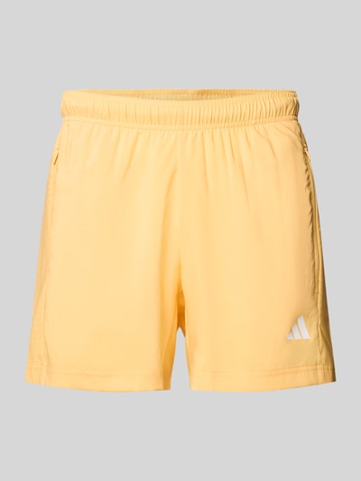 adidas Training Szorty o kroju regular fit sport z nadrukiem z logo Pomarańczowy 2