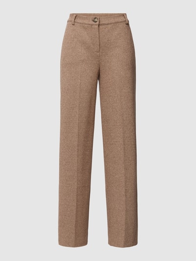 Weekend Max Mara Anzughose mit feinem Muster Modell 'SEGGIO' Camel 1