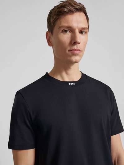 BOSS Green T-Shirt mit Label-Print Black 3