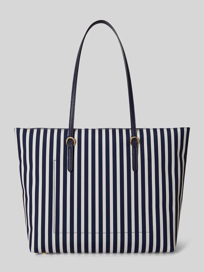 Lauren Ralph Lauren Shopper mir Logo-Applikation Dunkelblau 4